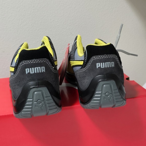 New Puma Touring Low Mens Size 10 Gray Yellow Composite Toe Safety Working Shoes - Picture 6 of 10